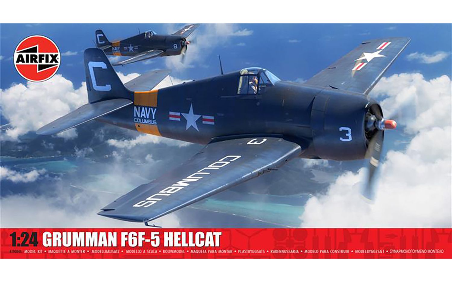 Airfix Grumman F6F-5 Hellcat A19004A