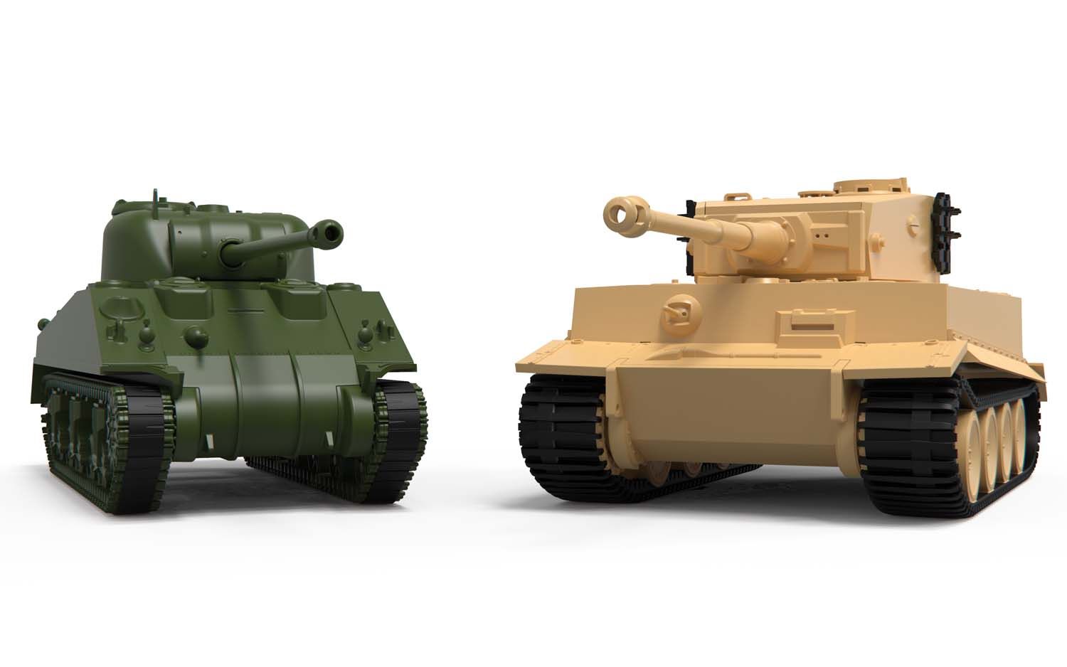 Airfix Classic Conflict Tiger 1 Vs Sherman Firefly AX50186