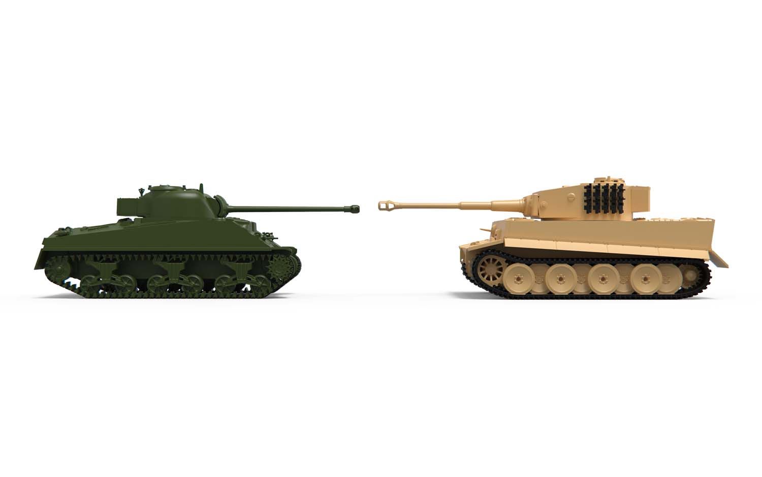 Airfix Classic Conflict Tiger 1 Vs Sherman Firefly AX50186