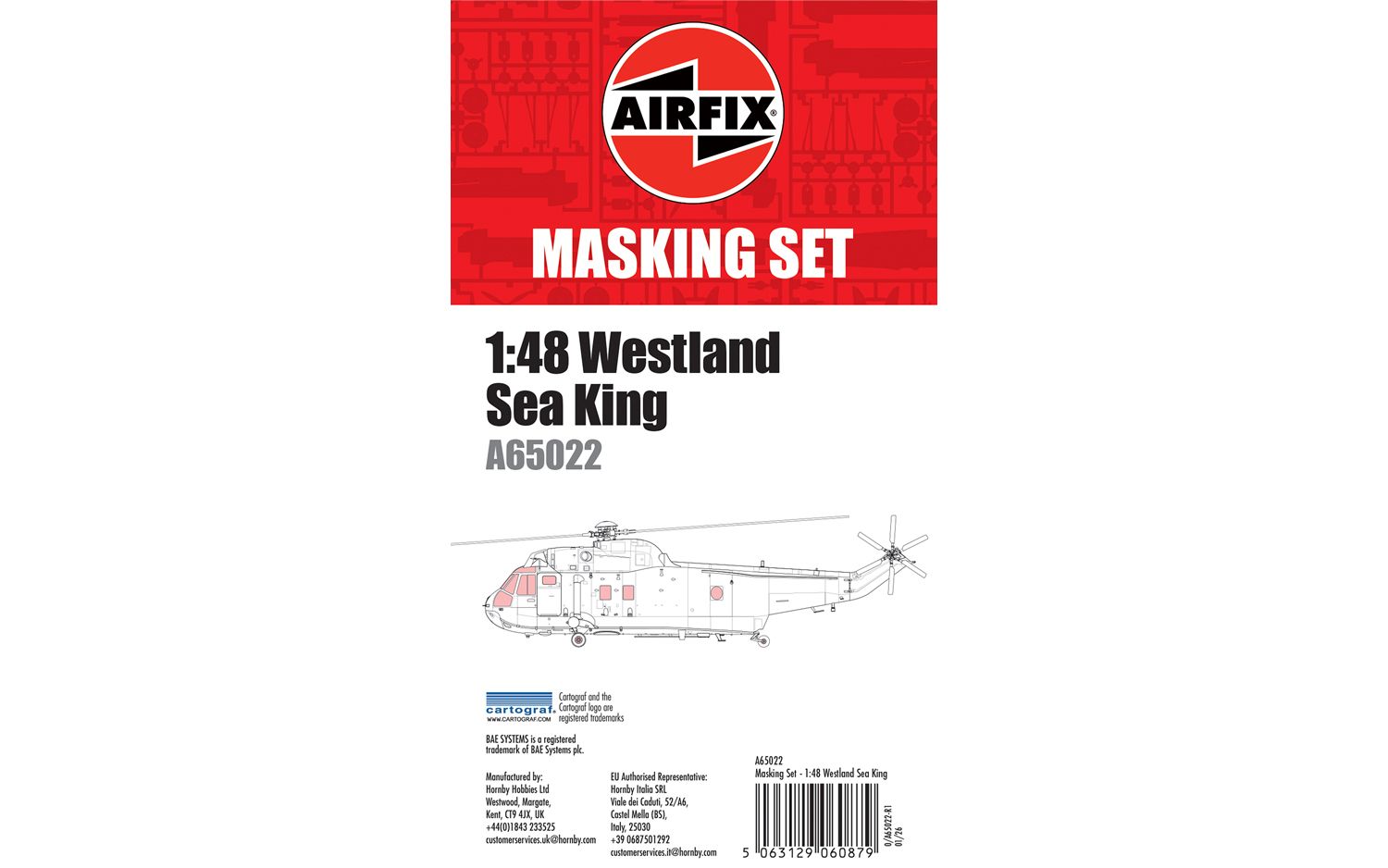 Airfix Masking Set - Westland Sea King - 1:48 Scale A65022