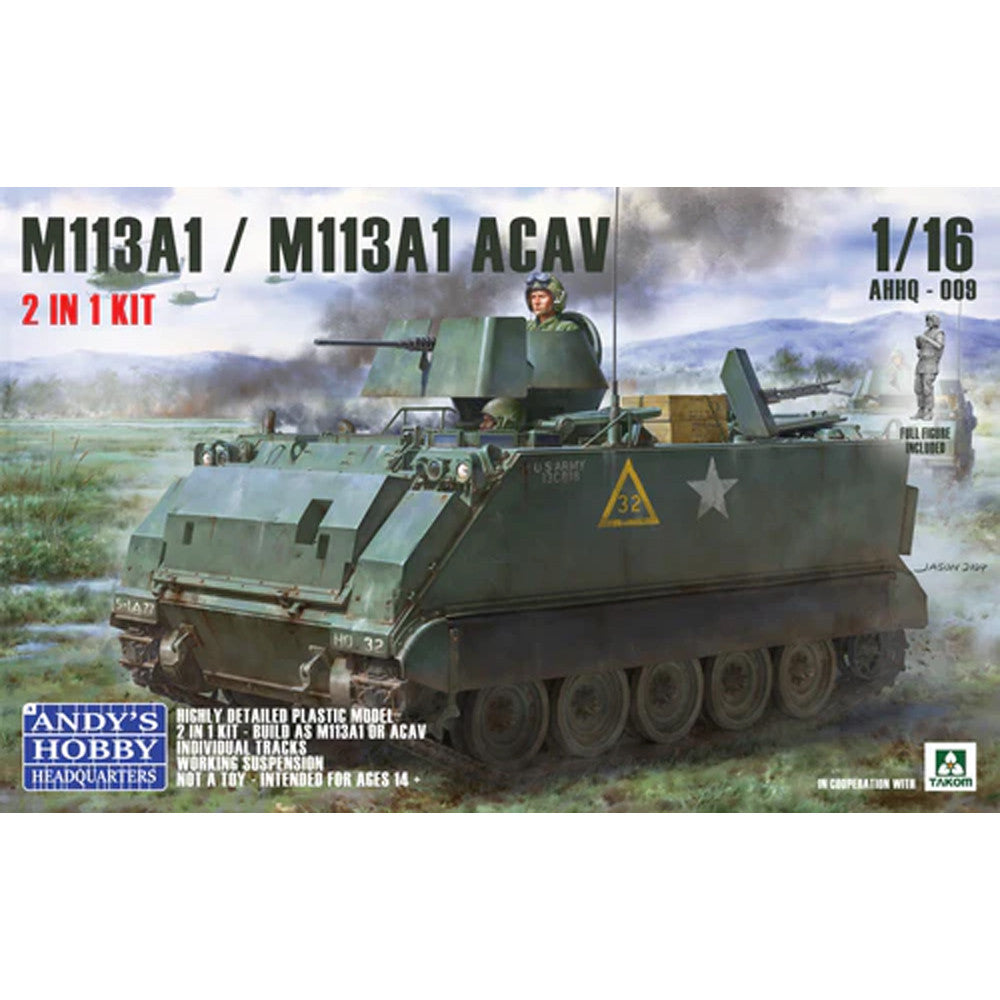 ANDYS HOBBY HEADQUARTERS AHHQ009 1/16 M113 A1 OR M113ACAV 3