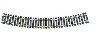 Atlas Code 100 Snap-Track Curved Track Radius 558.8mm 22.5 Dg AL153