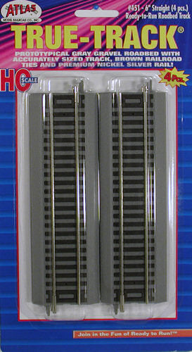 Atlas Code 83 True-Track Straight Track 152.4mm (4) AL451