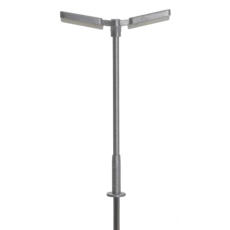 Atlas Double Arm Parking Lot Light Silver Warm White LED (3) AL70000161