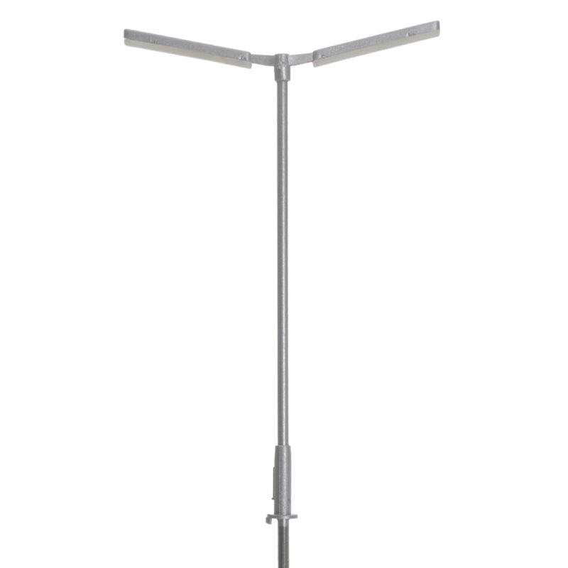 Atlas Double Arm Parking Lot Light Silver Cool White LED (3) AL70000178