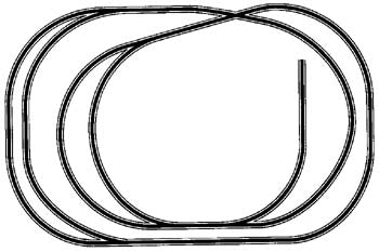 Atlas HO-4 Code 100 Layout Twice Around in 4 x 6 ALK10004