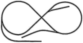 Atlas HO-9 Code 100 Layout Figure 8 with Spurs ALK10009