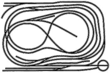Atlas HO-23 Code 100 Layout Folded Dogbone with Branch ALK10023
