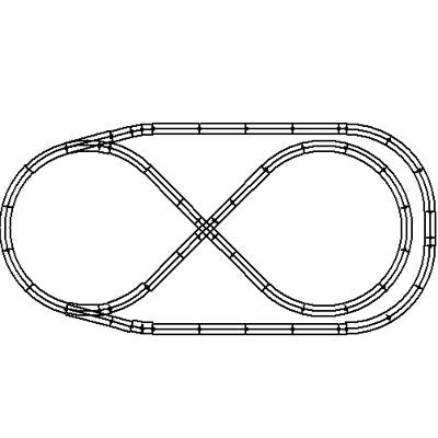 Atlas O 3 Rail 21st Century Layout Package Milwaukee & Northern ALO-7