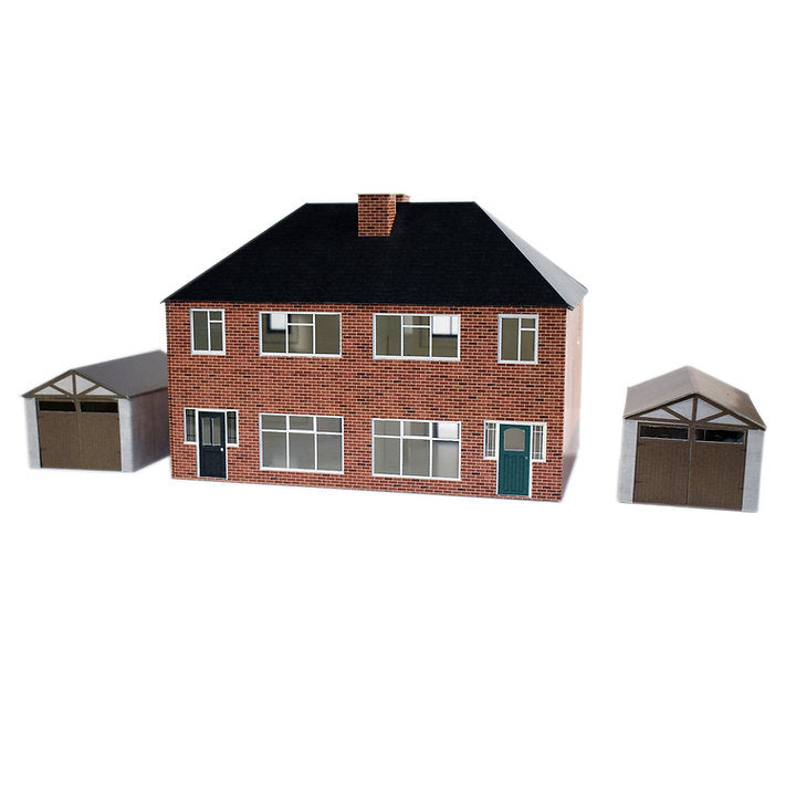 ATD Models 1930s Semi Detached House Card Kit ATD0 | Access Models