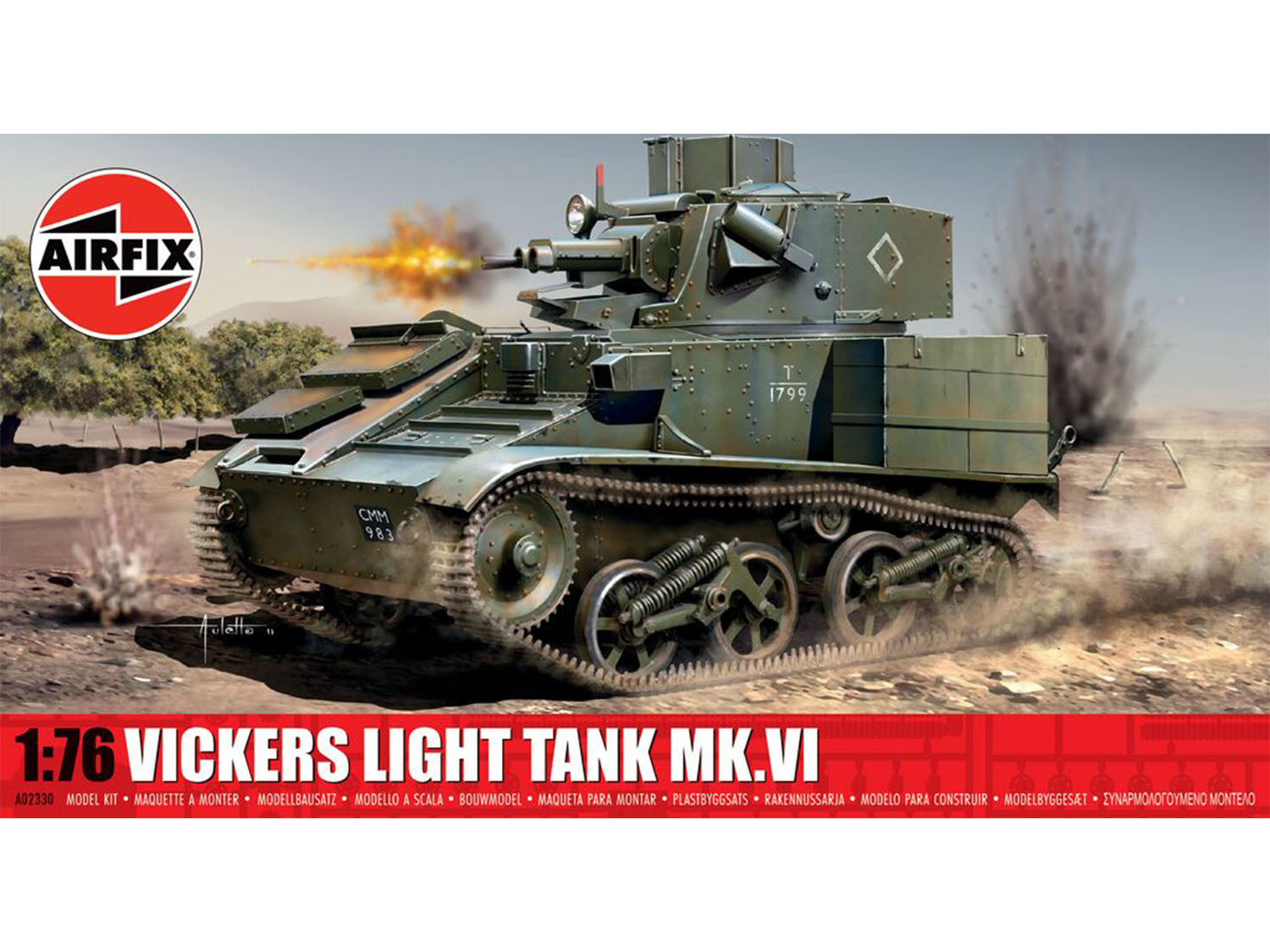 Airfix Vickers Light Tank A02330