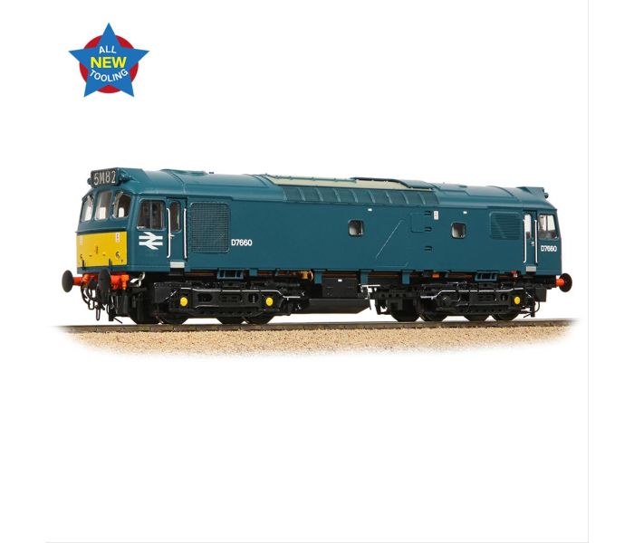 Branchline Class 25/3 D7660 BR Blue (Small Yellow Panels) 32-333SF - Locomotives