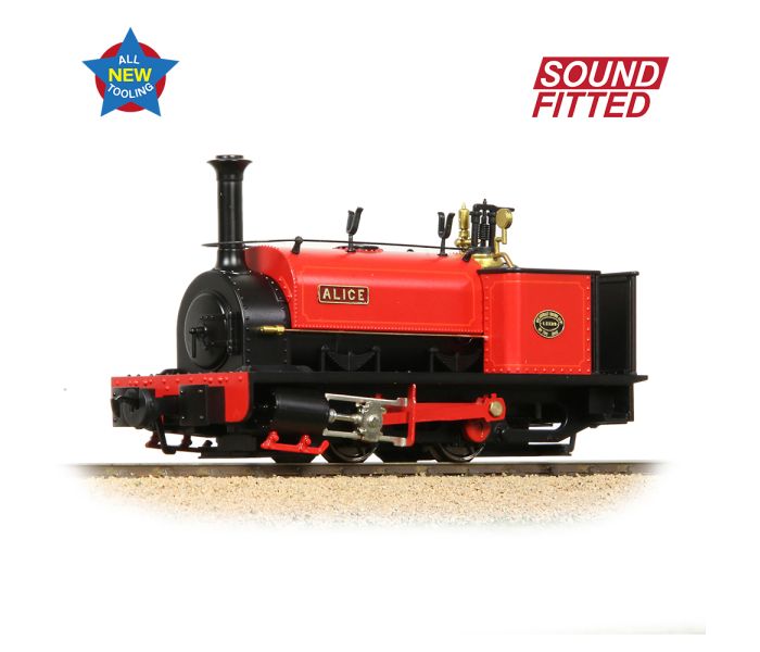 Narrow Gauge Quarry Hunslet 0-4-0ST 'Alice' Dinorwic Quarry Red 71-025SF - Locomotives