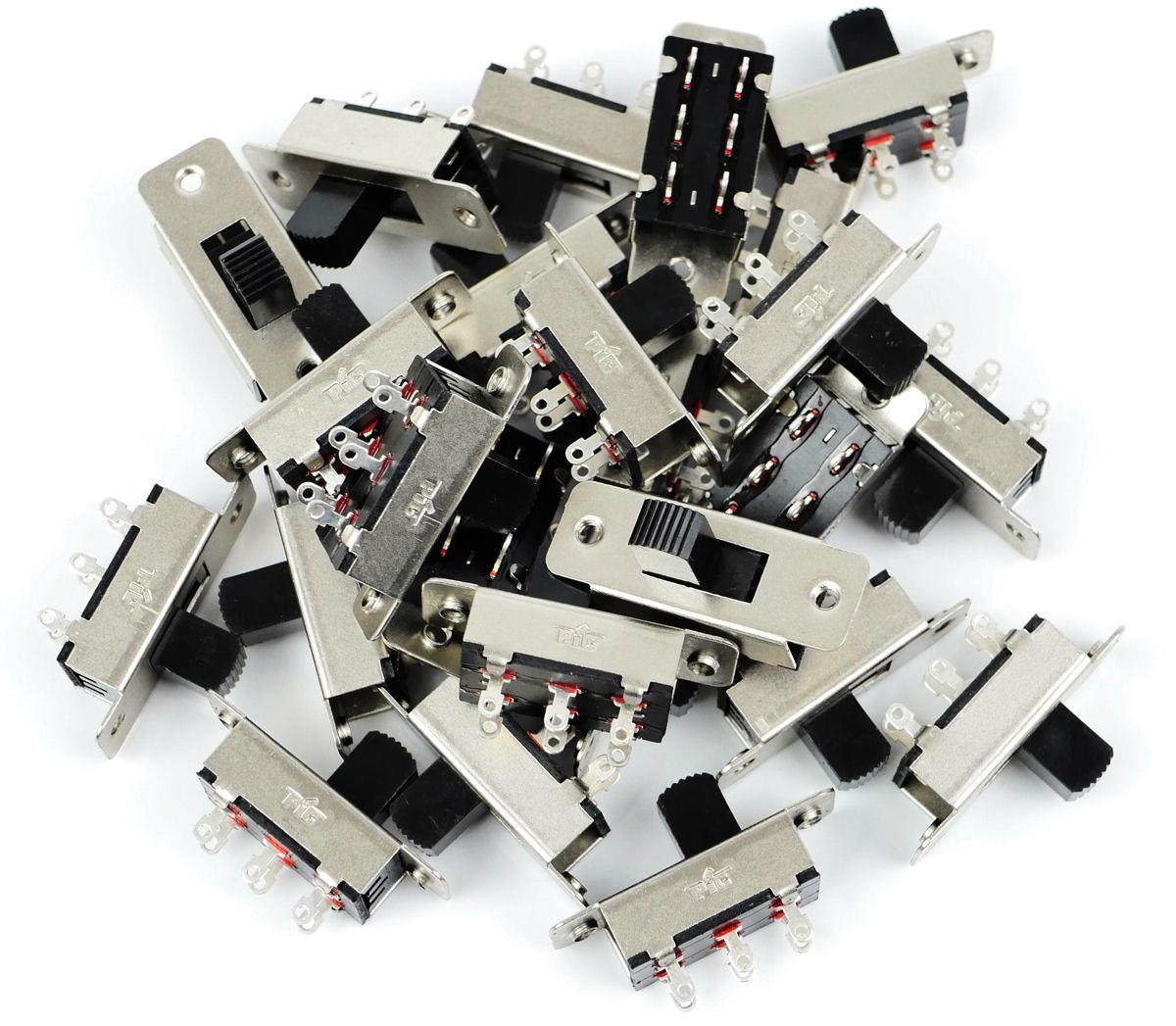 Gaugemaster Electrics DPDT Slide Switches (25) BPGM501