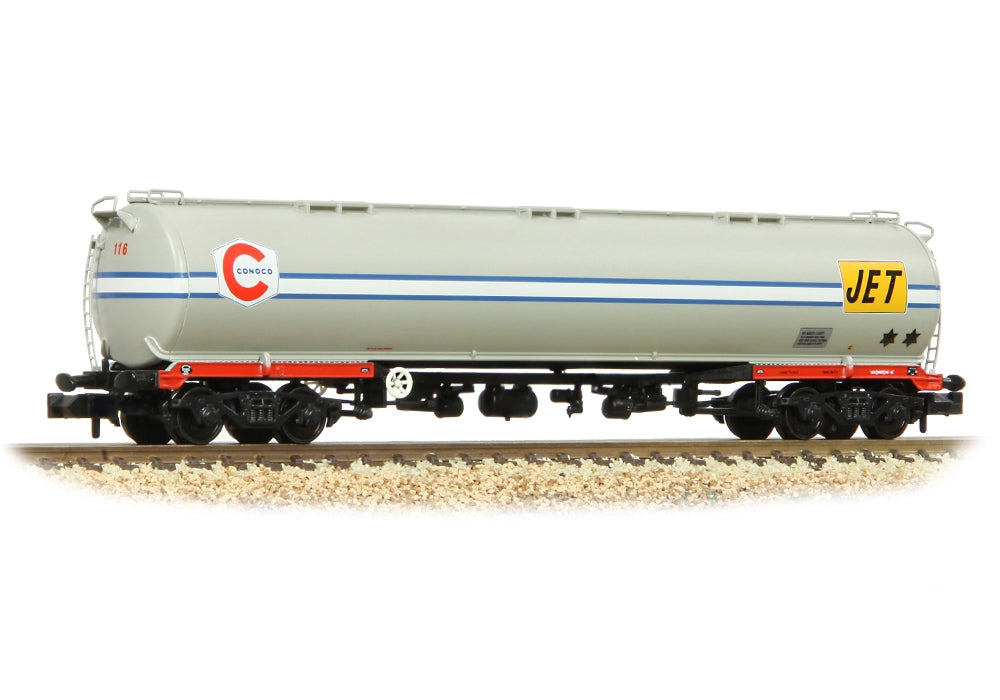 Graham Farish BR 102t Tea Bogie Tank Wagon 'Conoco/Jet' Grey 373-563