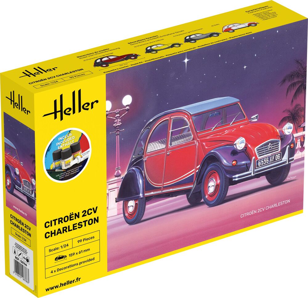 Heller 1:24 Gift Set - Citroen 2 CV Charleston
