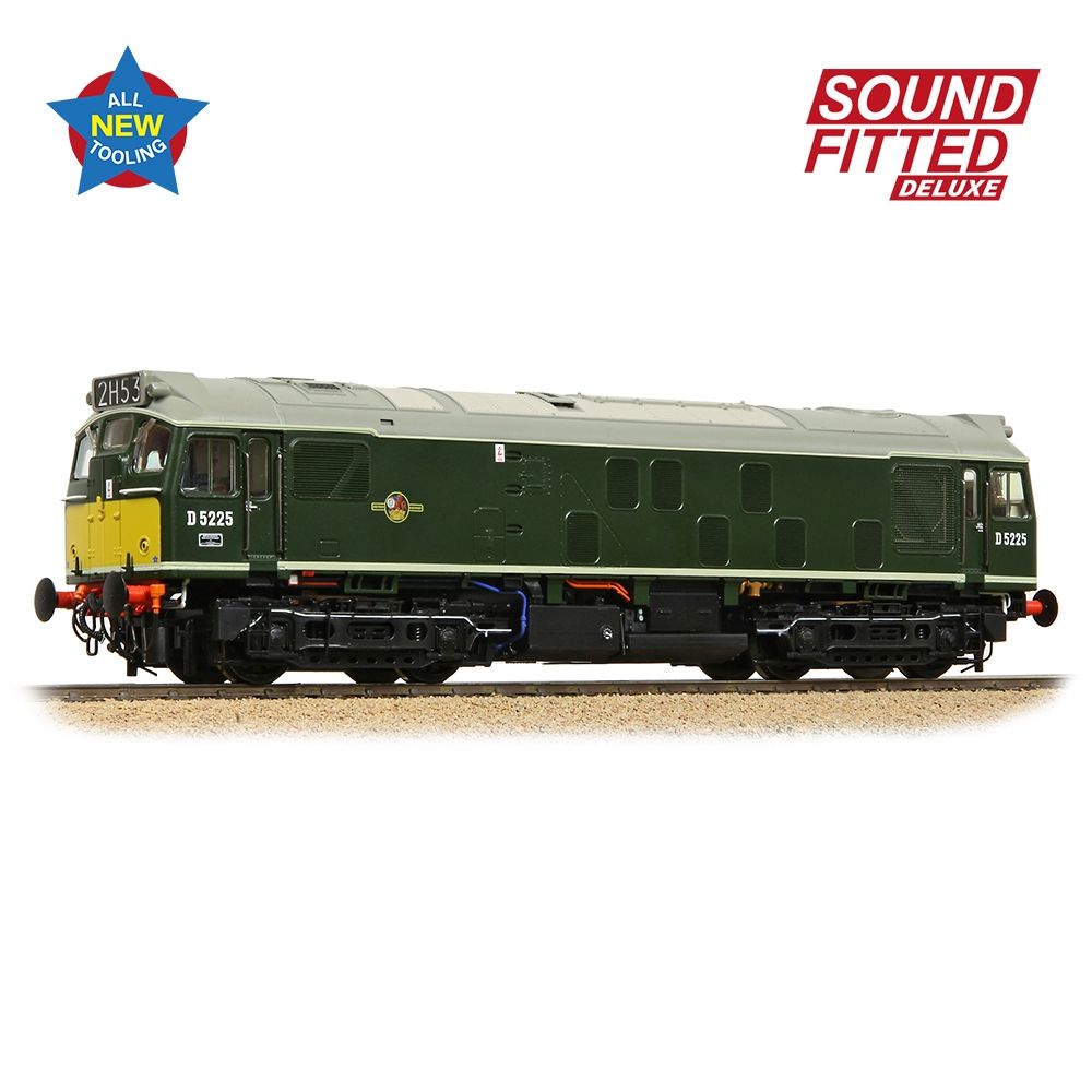Branchline Class 25/1 D5225 BR Green (Small Yellow Panels) 32-343SFX