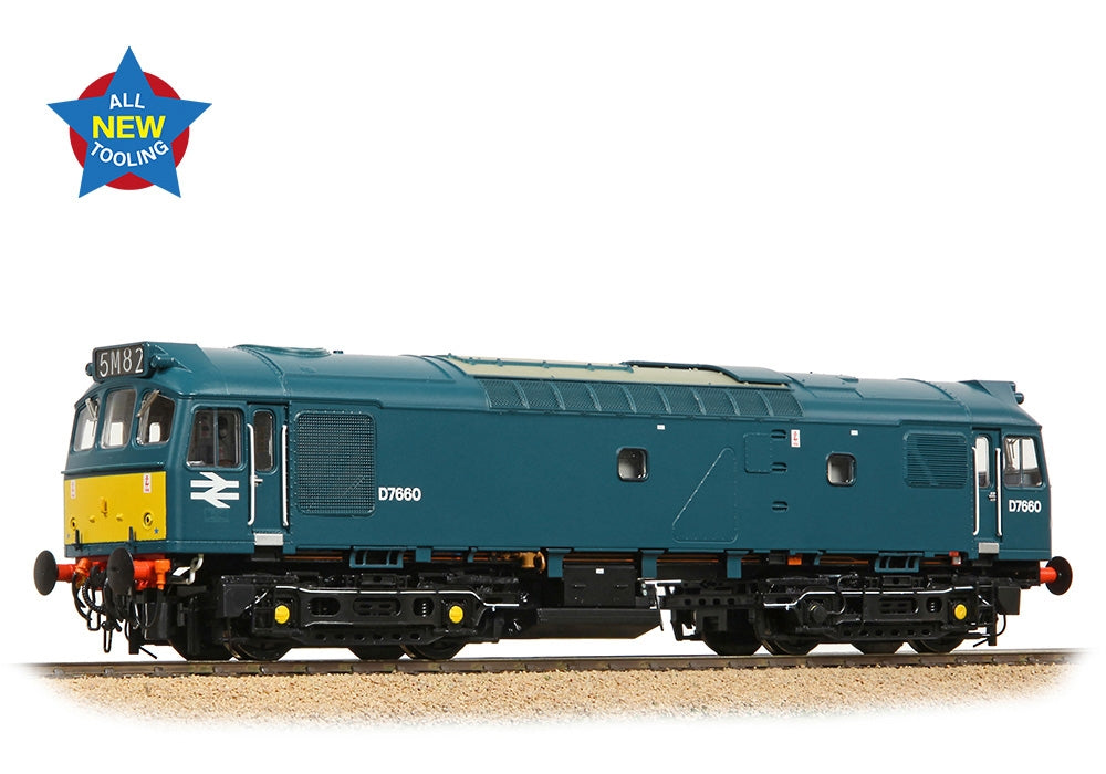 Branchline Class 25/3 D7660 BR Blue (Small Yellow Panels) 32-333