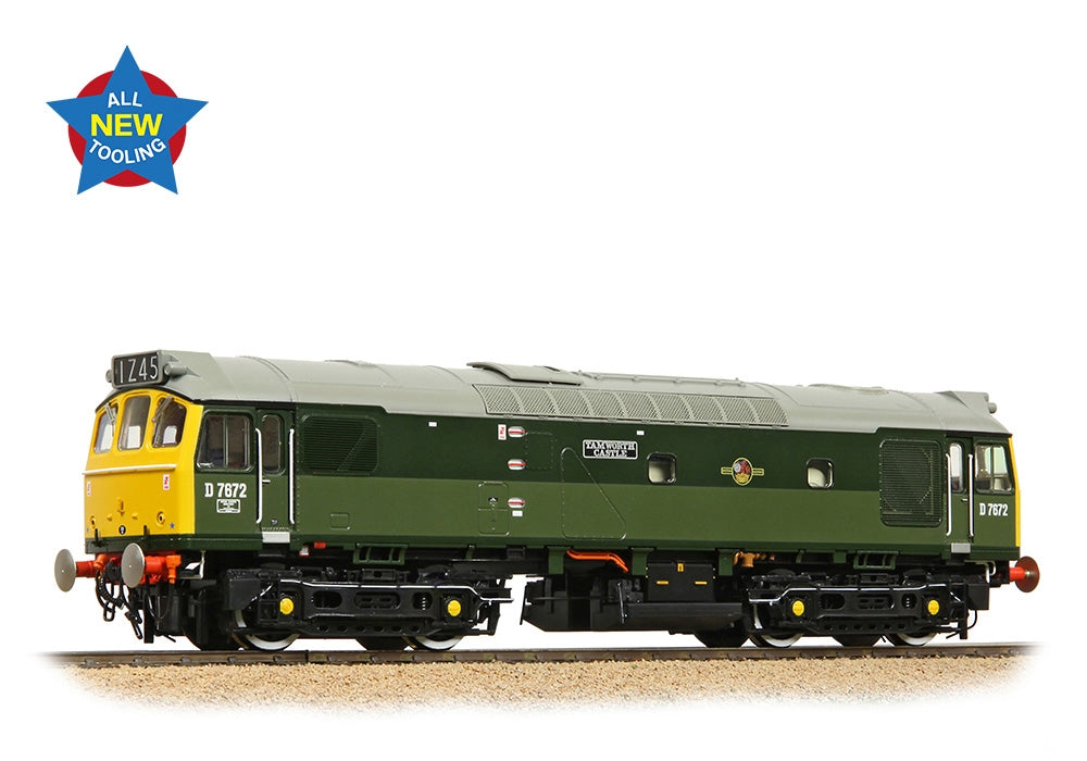 Branchline Class 25/3 D7672 'Tamworth Castle' BR Two-Tone Green (Full Yell. Ends) 32-334