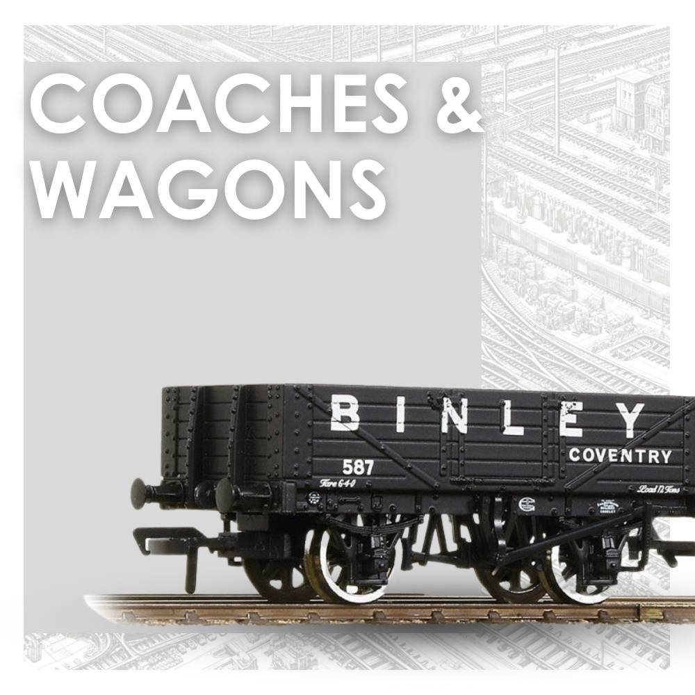 coaches and wagons including oo gauge, n gauge, tt:120 gauge