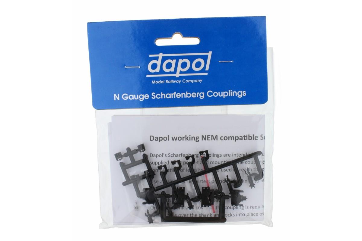 Dapol Scharfenburg Coupler (Short/Medium or Long) 1pr DA2A-000-029