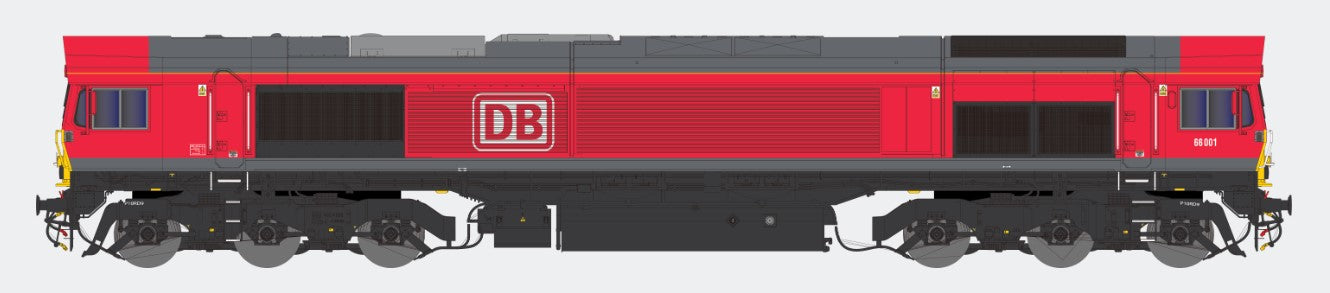 Dapol Class 66 001 DB Red DA2D-066-001