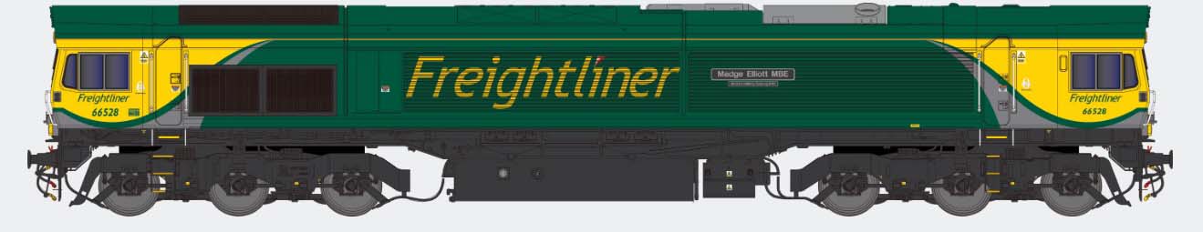 Dapol Class 66 528 Freightliner Powerhaul (DCC-Sound) DA2D-066-004S