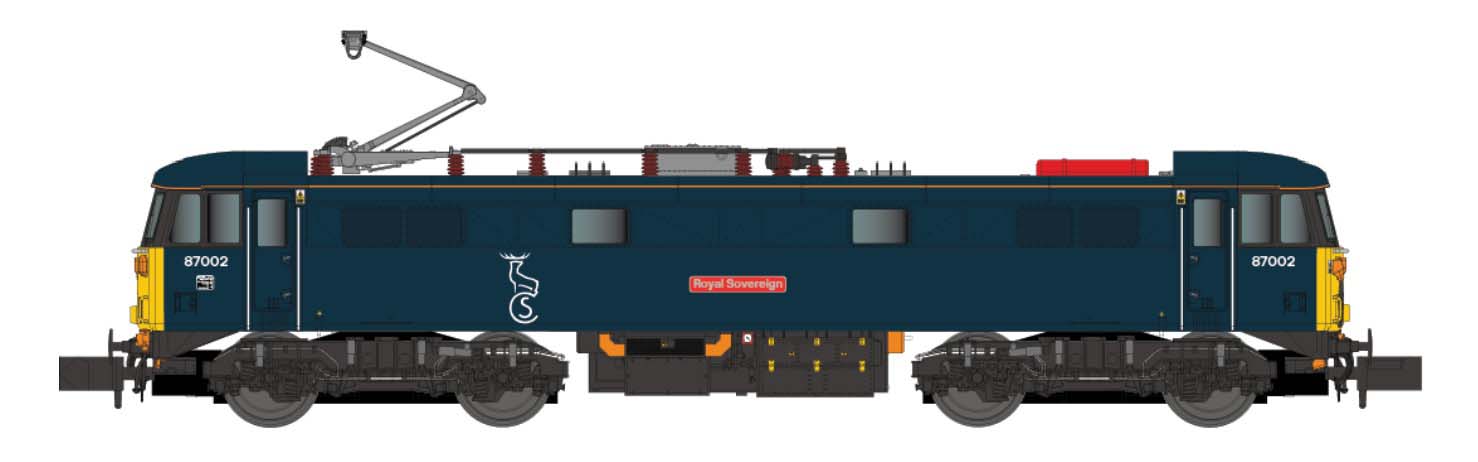 Dapol Class 87 002 'Royal Sovereign' Caledonian (DCC-Fitted) DA2D-087-006D