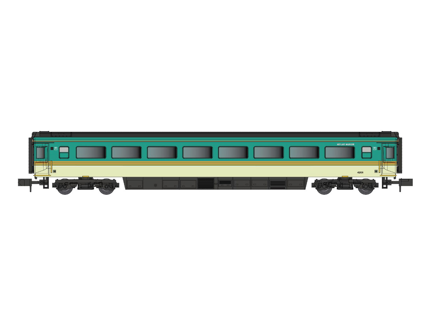Dapol Mk3 HST 2nd Class Coach Midland Mainline 42131 DA2P-008-010