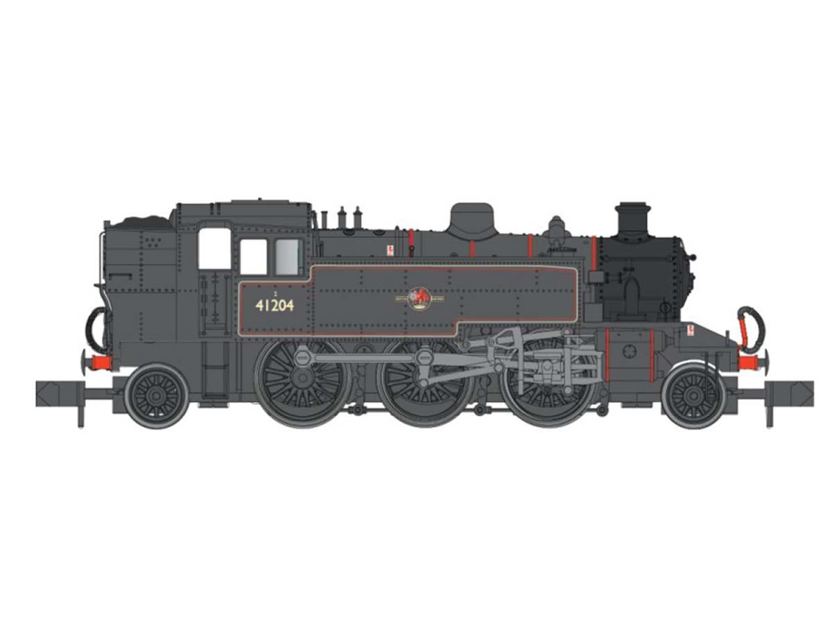 Dapol Ivatt 2-6-2T 41204 BR Late Lined Black (DCC-Fitted) DA2S-015-009D