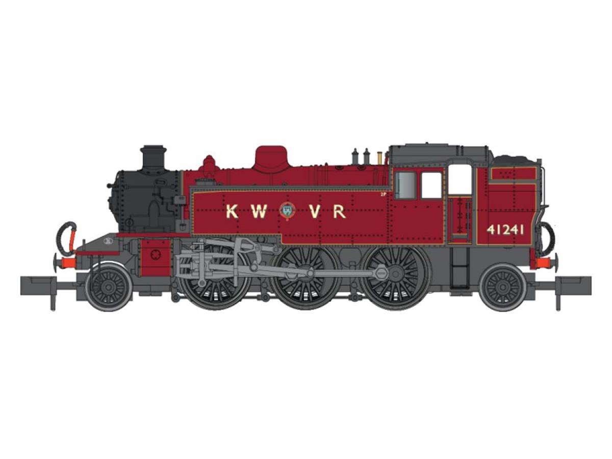 Dapol Ivatt 2-6-2T 41241 KWVR Lined Maroon (DCC-Fitted) DA2S-015-011D
