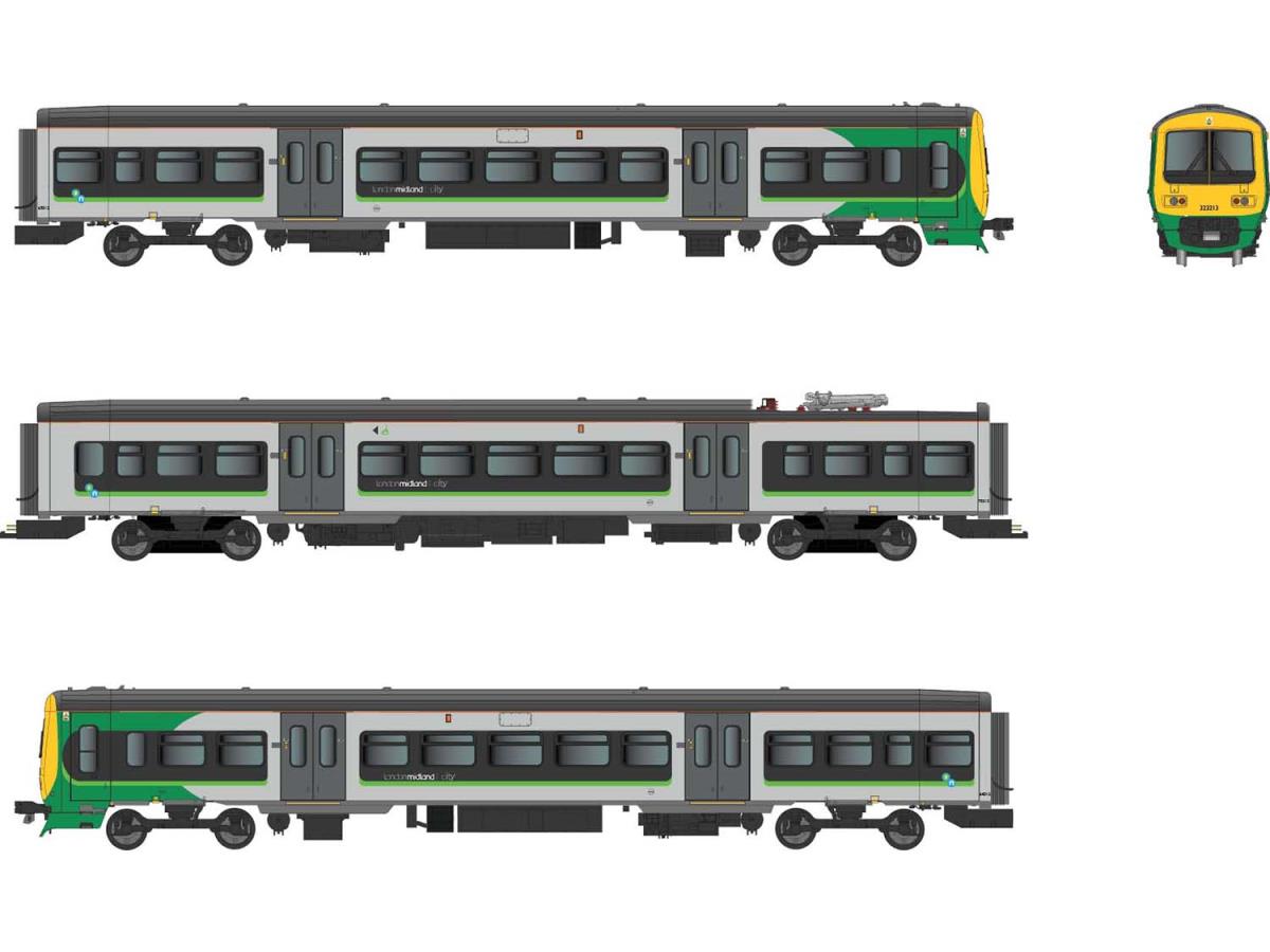 Dapol Class 323 213 3 Car EMU London Midland (DCC-Sound) DA4D-323-003S