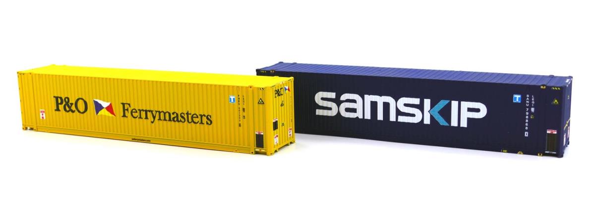 Dapol 45ft Container Pack (2) P&O/Samskip DA4F-028-023