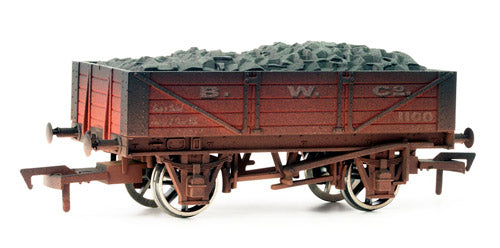 Dapol 4 Plank Wagon B W Co. Weathered DA4F-040-002