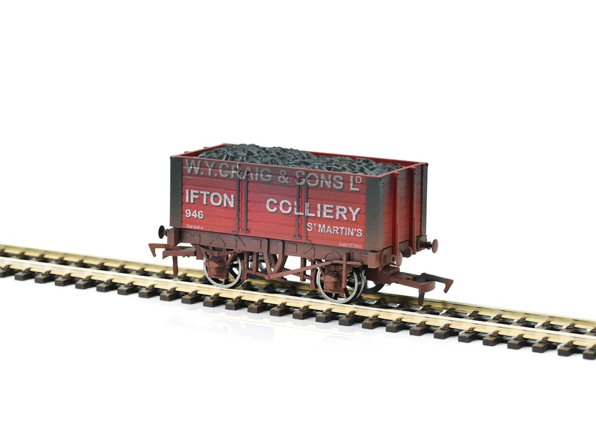 Dapol 7 Plank Wagon 9ft Wheelbase WY Craig Brynkinalt 29918 Wthd DA4F-072-026