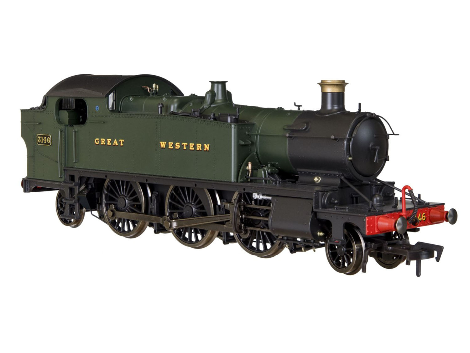 Dapol Large Prairie 2-6-2 3146 Great Western Green (DCC-Fitted) DA4S-041-008D