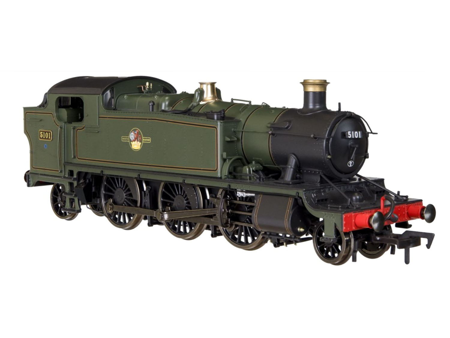 Dapol Large Prairie 2-6-2 5101 BR Late Lined Green (DCC-Fitted) DA4S-041-015D