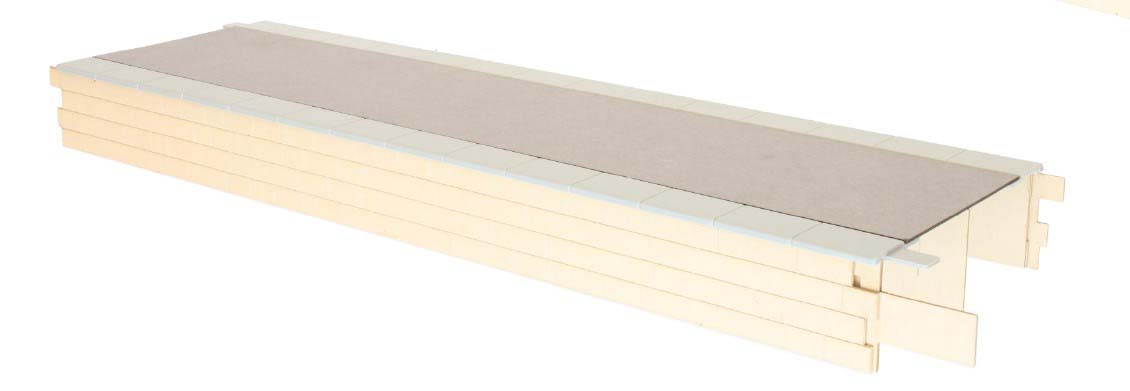 Dapol Kits Kitmaster Genesis Platform Island Straight Stone/Tarmac DA7B-000-007