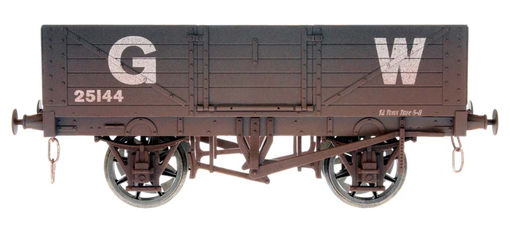 Dapol 5 Plank Wagon GWR 25144 Weathered DA7F-051-056W