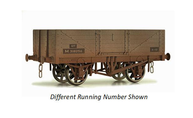 Dapol 5 Plank Wagon BR M318242 Weathered DA7F-051-057W