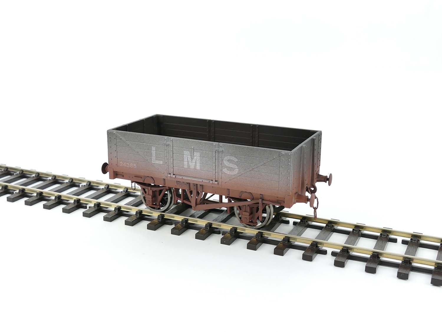 Dapol 5 Plank Wagon LMS 24365 Weathered DA7F-051-058W