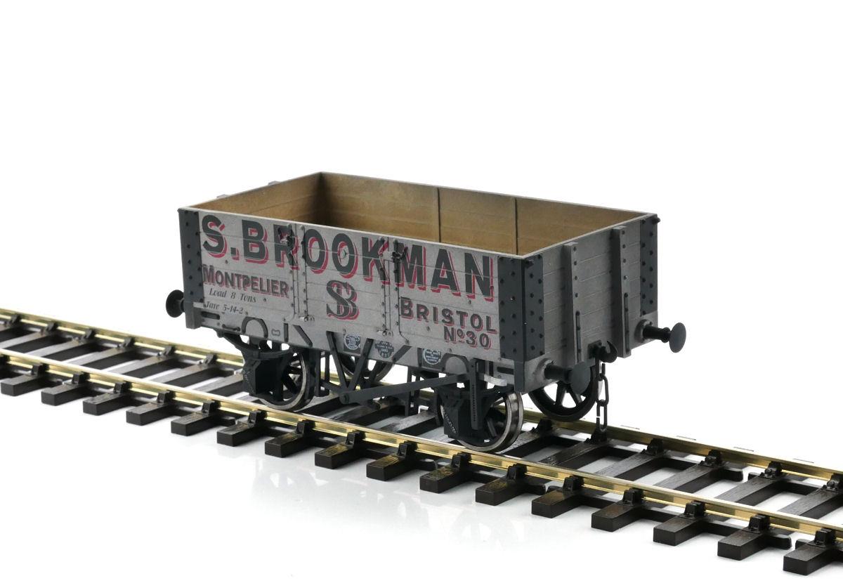 Dapol 5 Plank Wagon 9ft Wheelbase S.Brookman 30 Weathered DA7F-052-001W