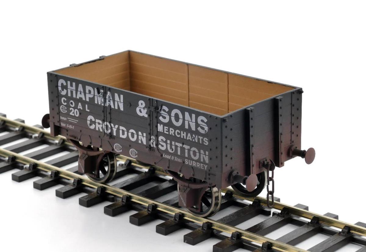 Dapol 5 Plank Wagon 9ft Wheelbase Chapman & Sons 20 Weathered DA7F-052-006W