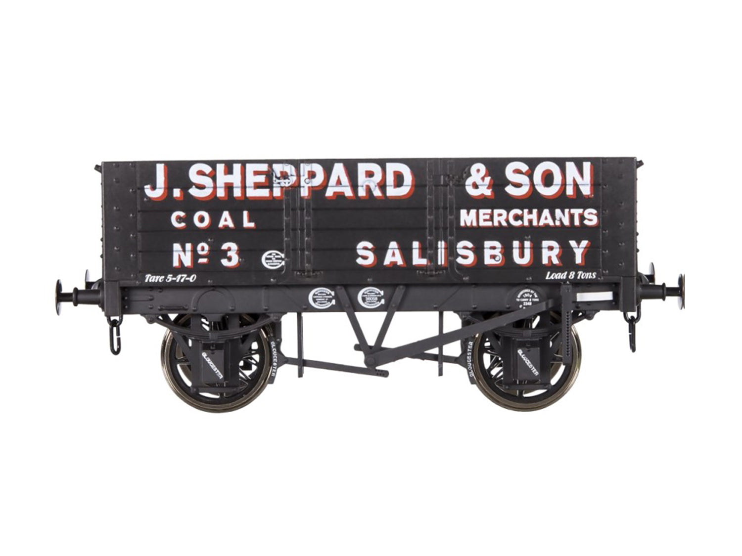 Dapol 5 Plank Wagon 9' Wheelbase J Sheppard No.3 DA7F-052-010