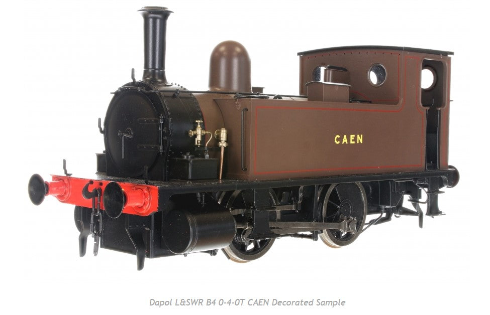 Dapol B4 0-4-0T Dock Tank 90 Caen Brown (DCC-Fitted) DA7S-018-002D