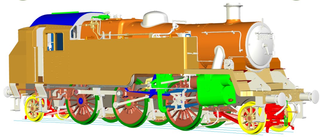 Lionheart 3MT 2-6-2T Unnumbered BR Lined Late Green (DCC-Fitted) DALHT-S-8208UD