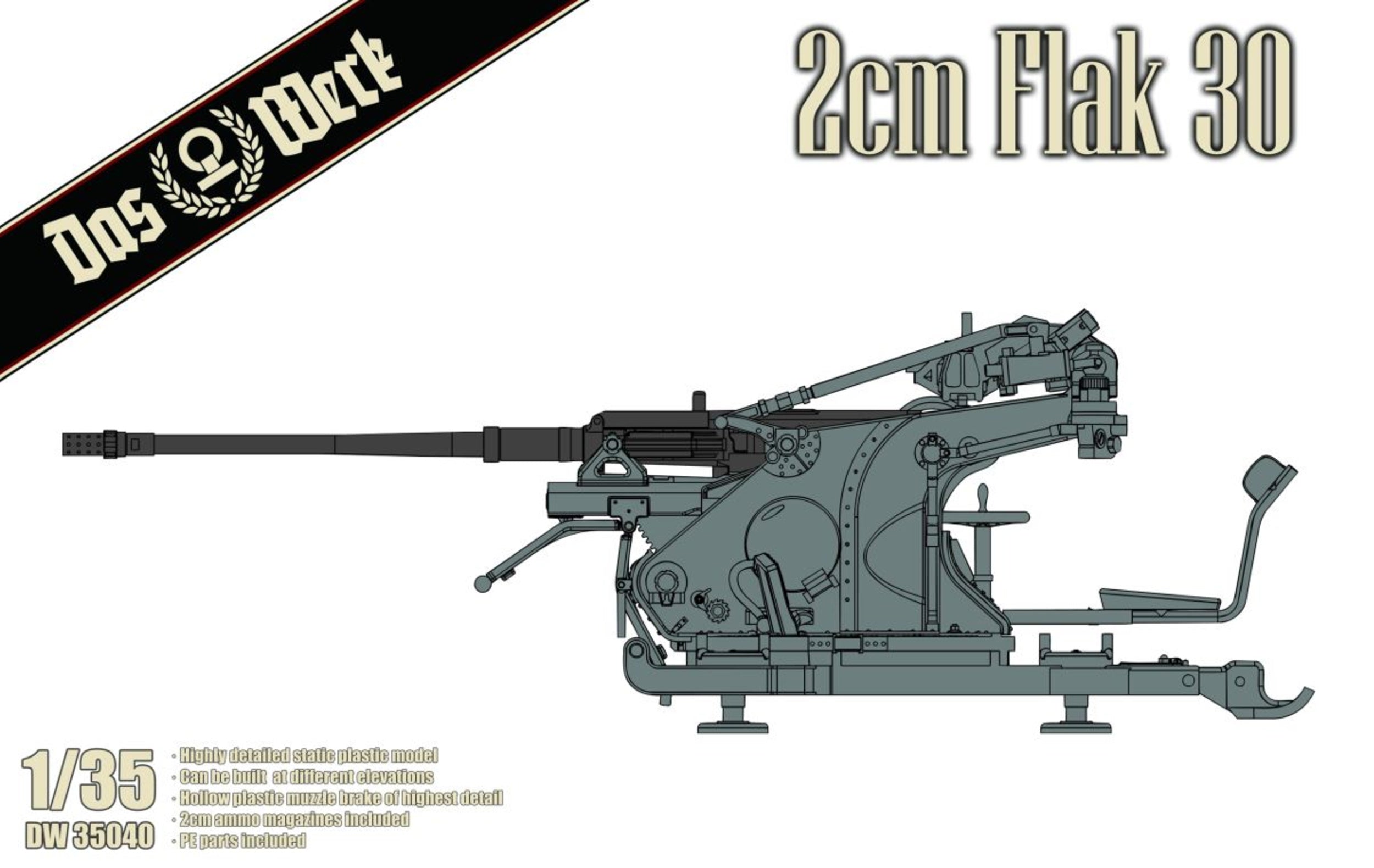 DW35040 2cm Flak 30 Das Werk box