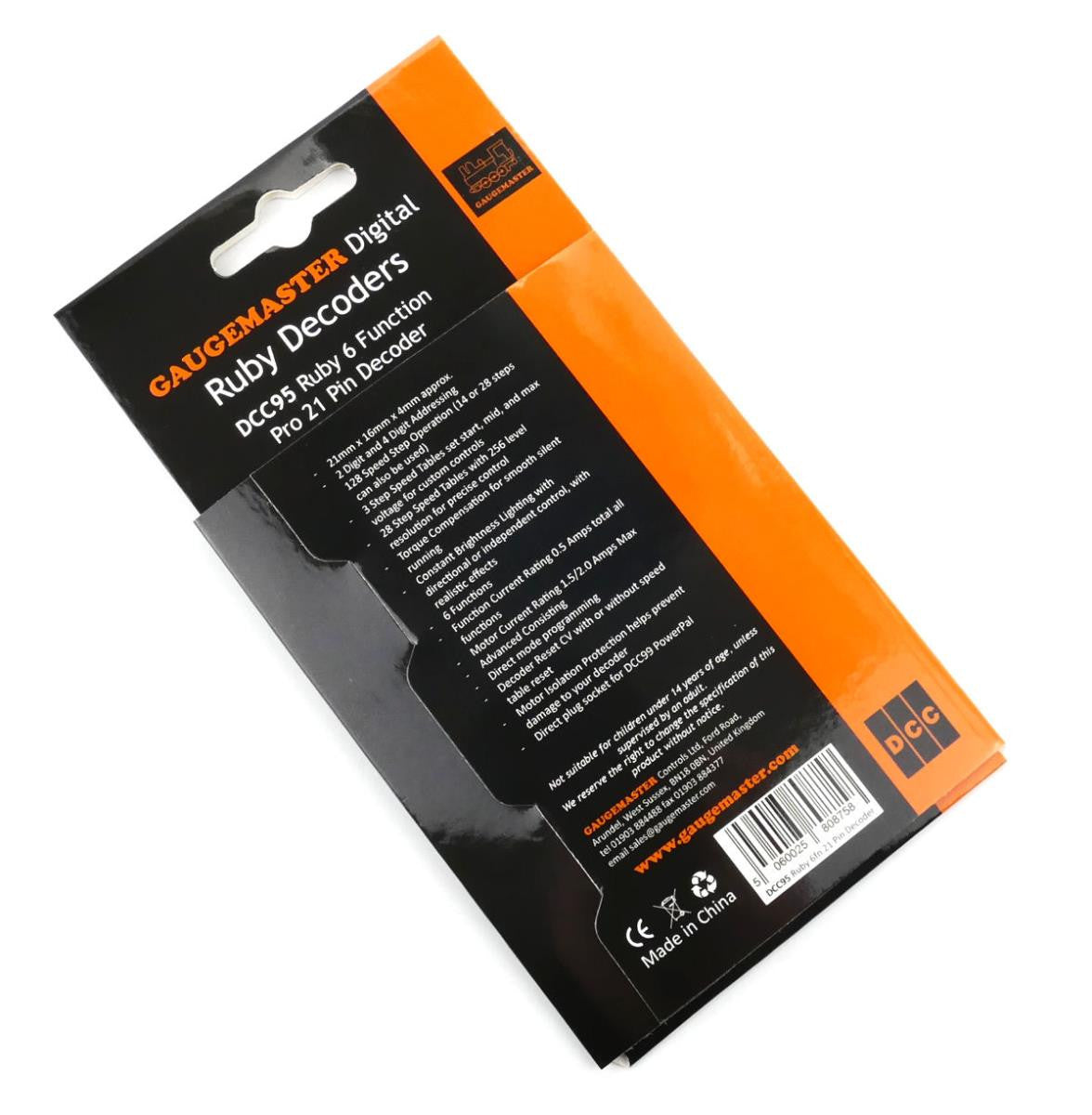 Gaugemaster DCC Ruby Series 6fn Pro DCC Decoder 21 Pin DCC95