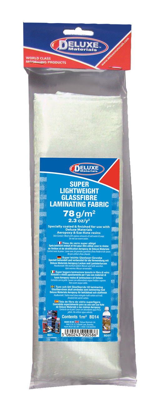 Deluxe Materials Super Lightweight Fibreglass Cloth 78g/sq m DLBD-14