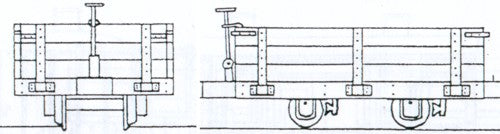Dundas Models Hudson 4 Wheel Wooden Bodied Three Plank Open Wagon Kit DM33